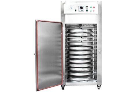 Máy sấy thực phẩm công nghiệp khay xoay tròn loại 12 khay GEC12