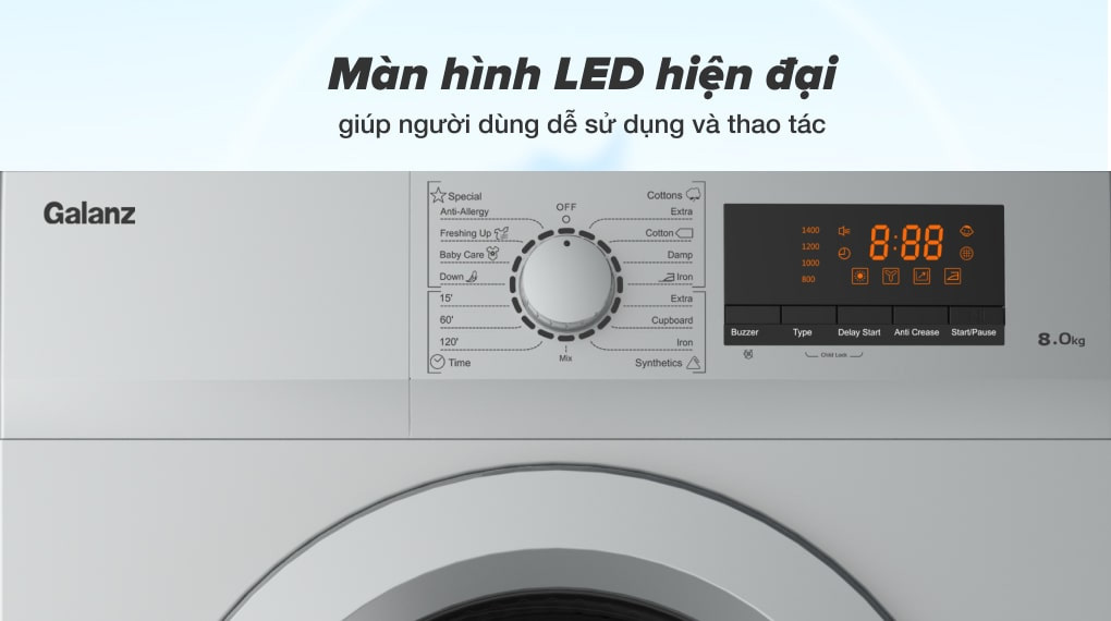 Bảng điều khiển dễ thao tác