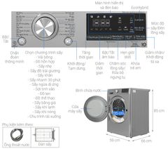 Máy sấy LG Heat Pump™ Inverter 10.5kg DVHP50P