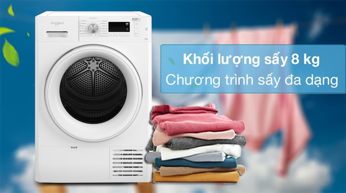 Máy tích hợp đến 14 chương trình giặt