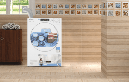 Máy sấy Candy CS V9DF-S ứng dụng công nghệ sấy thông hơi nhanh chóng làm khô quần áo