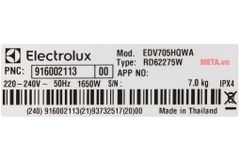 Máy sấy quần áo Electrolux EDV705HQWA 7kg