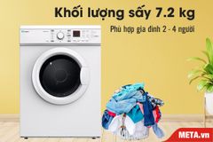 Máy sấy quần áo thông hơi Casper 7,2kg TD-72VWD