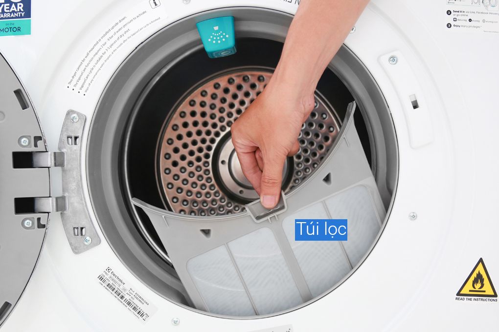 Máy sấy thông hơi Electrolux UltimateCare 500 EDS805KQWA 8kg