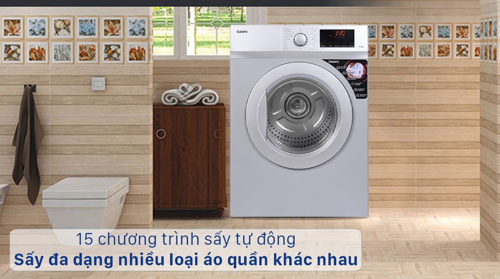 15 chương trình sấy khác nhau
