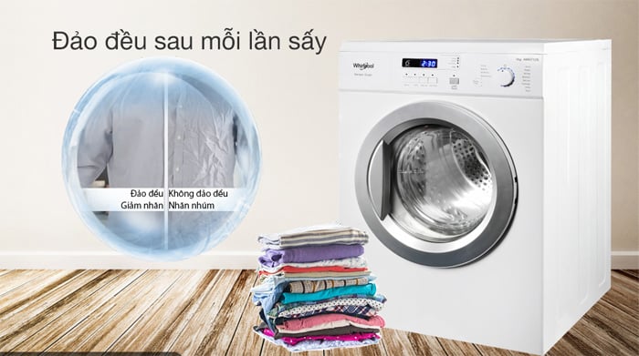 Chế độ đảo đều giúp sấy khô quần áo tốt nhất