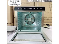 Máy sấy thực phẩm Gourmetmaxx GM-08/SS-08B (8 khay, đèn UV diệt khuẩn, sấy chén bát)