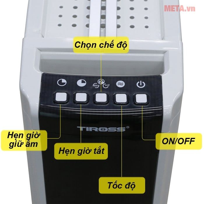 Máy sưởi dầu 11 thanh Tiross TS-9212 2200W