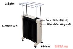 Máy sưởi dầu thế hệ mới FujiE OFR6511 - 11 thanh