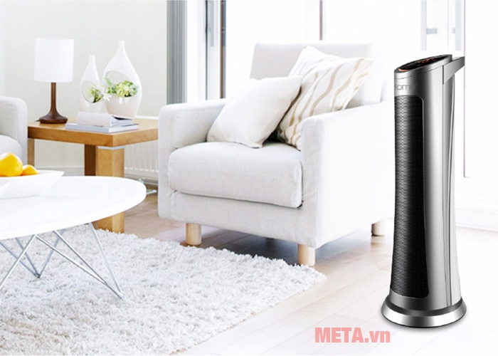 Máy sưởi KoriHome EHK-102-S hoạt động với công suất 2.000W