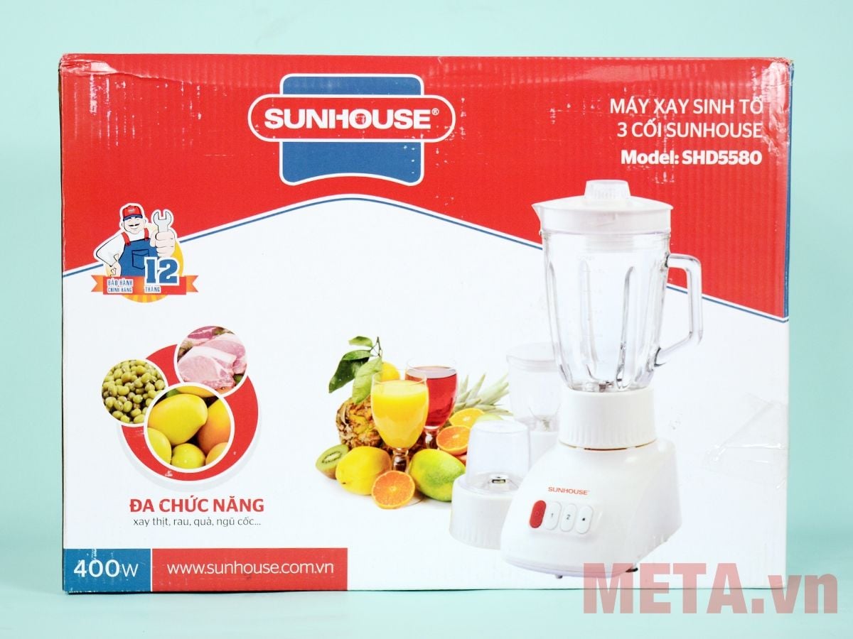 Hộp đựng máy xay sinh tố 3 cối Sunhouse SHD5580