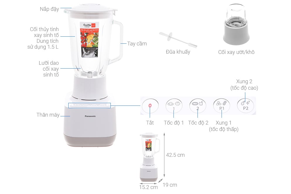 Cấu tạo của máy xay sinh tố MX-MG5351WRA