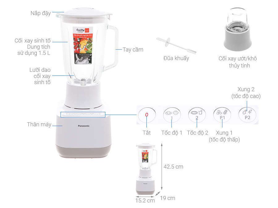 Máy xay sinh tố Panasonic MX-MP5151WRA