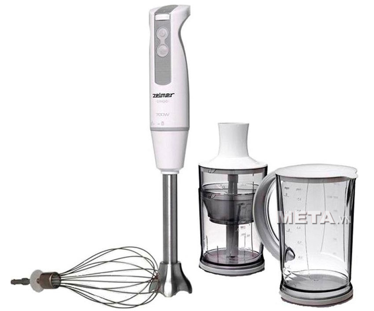 Máy xay cầm tay Zelmer 491.4NM Symbio dùng xay thực phẩm, đánh trứng.