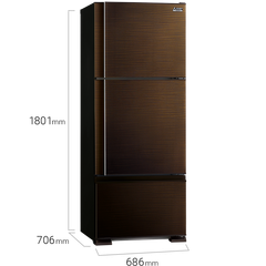 Tủ Lạnh Mitsubishi Inverter 414 Lít MR-V50ER-BRW-V