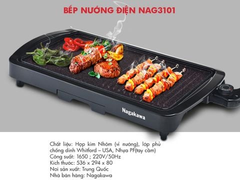 Bếp nướng điện Nagakawa NAG3101