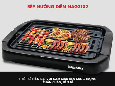 Bếp nướng điện 2 mặt Nagakawa NAG3102