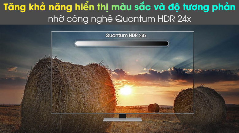 Smart Tivi Neo QLED 4K 55 inch Samsung QA55QN85A - Tăng khả năng hiển thị màu sắc và độ tương phản với công nghệ Quantum HDR 24x