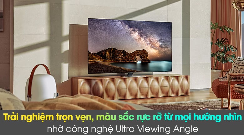 Smart Tivi Neo QLED 4K 55 inch Samsung QA55QN85A - Trải nghiệm trọn vẹn, màu sắc rực rỡ từ mọi hướng nhìn nhờ công nghệ Ultra Viewing Angle