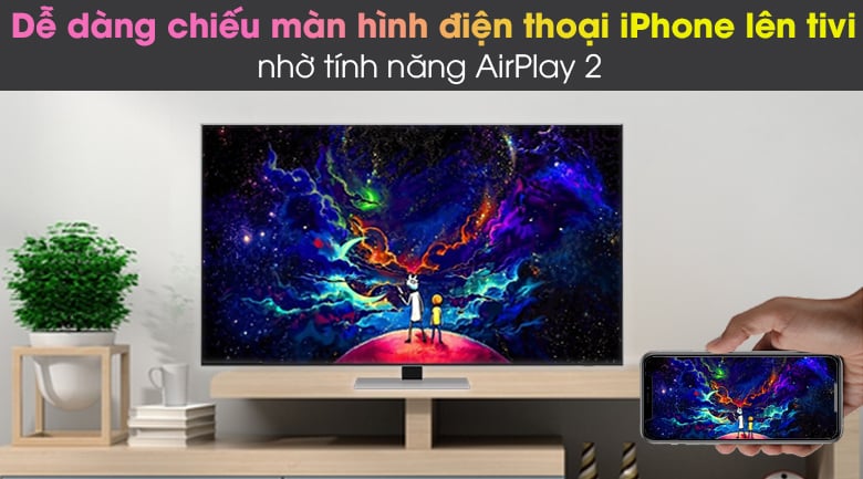 Airplay 2 và Tap View - Smart Tivi Neo QLED 4K 75 inch Samsung QA75QN85A