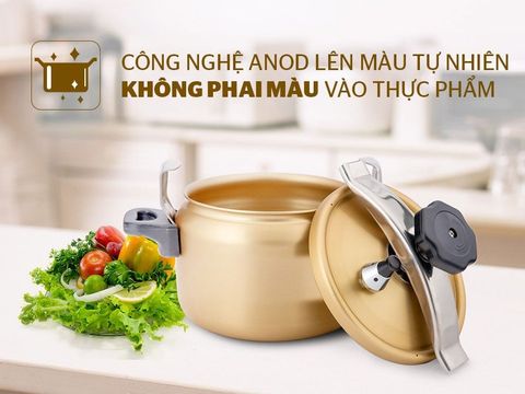 Nồi áp suất cơ Anod Sunhouse SHA8504 - 5 lít