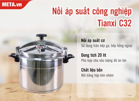 Nồi áp suất công nghiệp Tianxi C32 (20 lít)