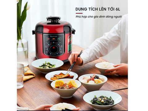 Nồi áp suất điện Nagakawa NAG0205 (6.0 Lít)