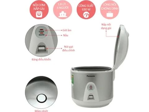 Nồi cơm điện cơ 1.8L Panasonic SR-MVN18LRAX