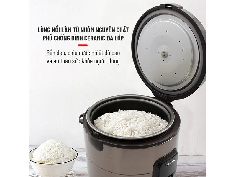 Nồi cơm điện 1,8 lít Nagakawa NAG0133