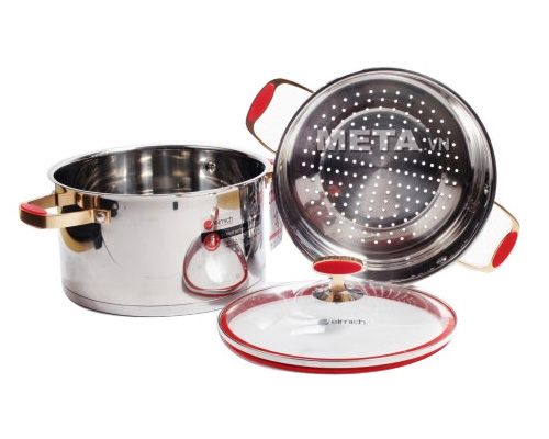 Nồi hấp inox 304 Red Velvet 24cm Elmich 2355585