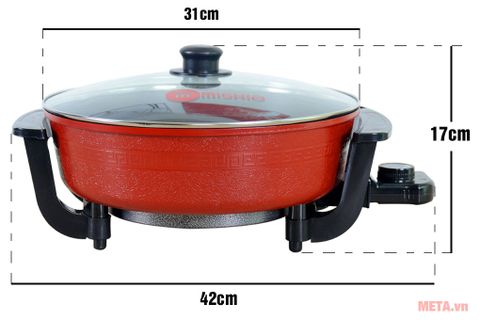 Nồi lẩu điện 2 ngăn Mishio MK112 (5 lít)