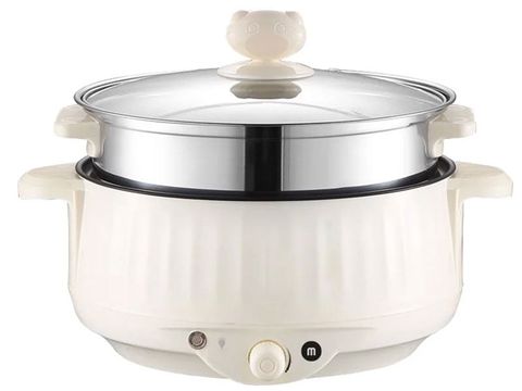 Nồi lẩu điện Mishio MK275 3.7L kèm xửng hấp inox