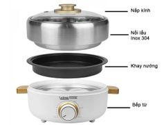 Nồi lẩu nướng mini Kims Cook MC520I