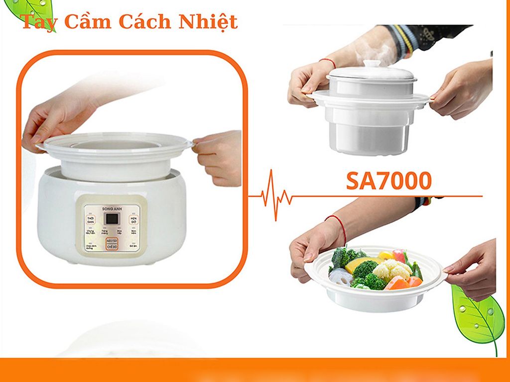 Nồi hầm chưng cách thủy Song Anh SA700 (1.5L)