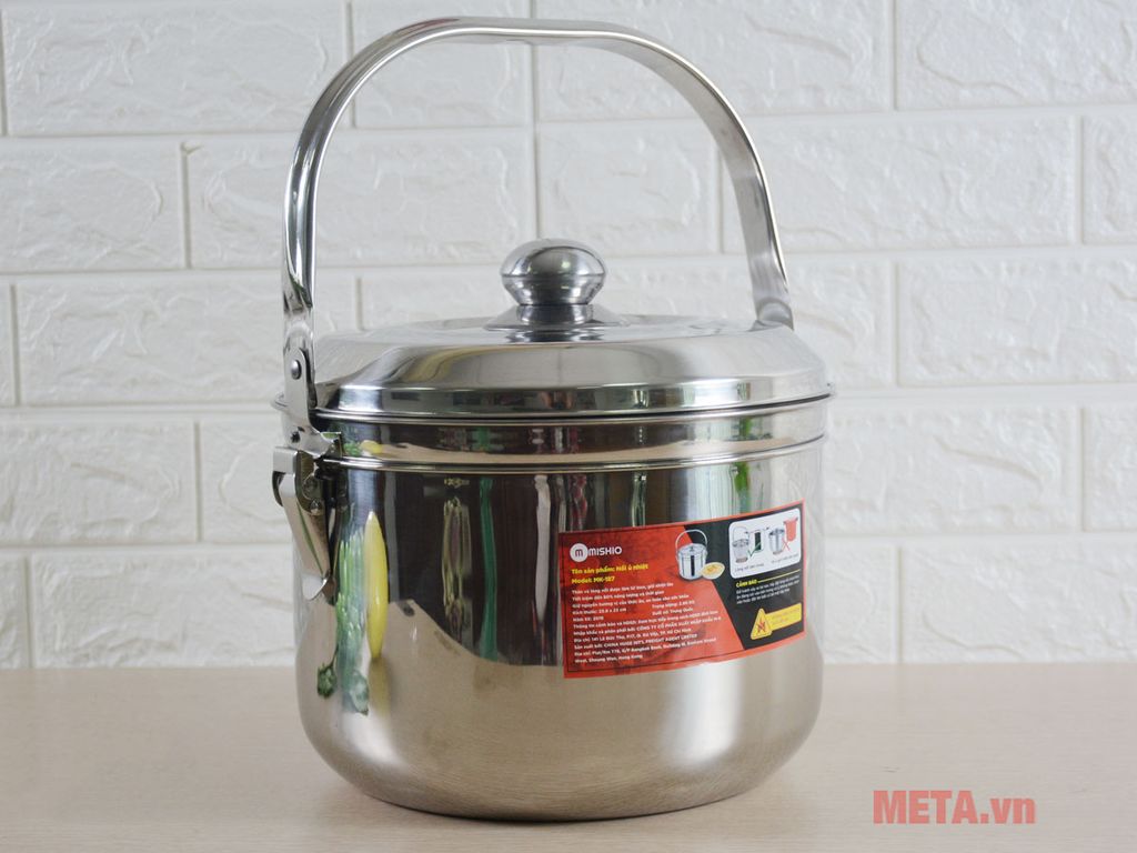 Nồi ủ nhiệt inox Mishio MK187 5.4 lít