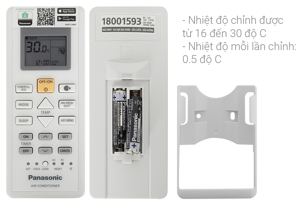 Điều hòa Panasonic Inverter 1 chiều 9000 BTU PU9AKH-8