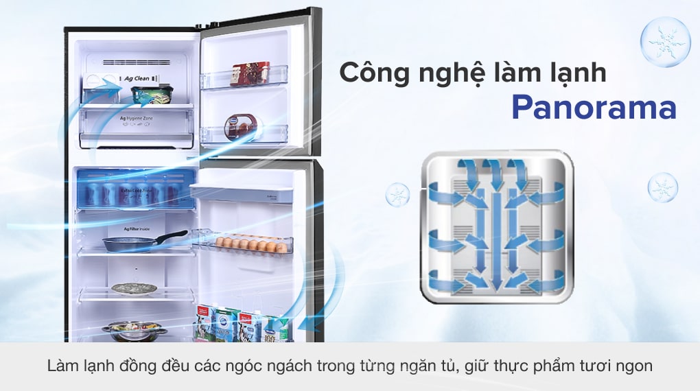 Tủ lạnh Panasonic Inverter 366 lít NR-TL381GPKV - Công nghệ làm lạnh Panorama