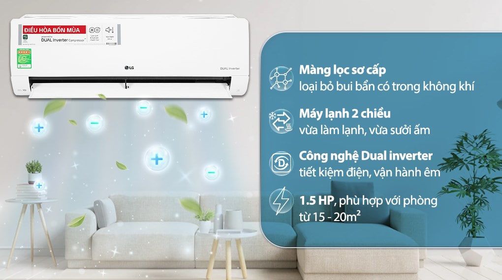 Điều hoà LG Inverter 2 chiều 24000 BTU B24END