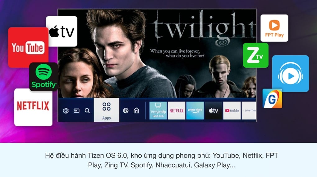Smart Tivi QLED 4K 50 inch Samsung QA50Q80A - Tizen OS 6.0