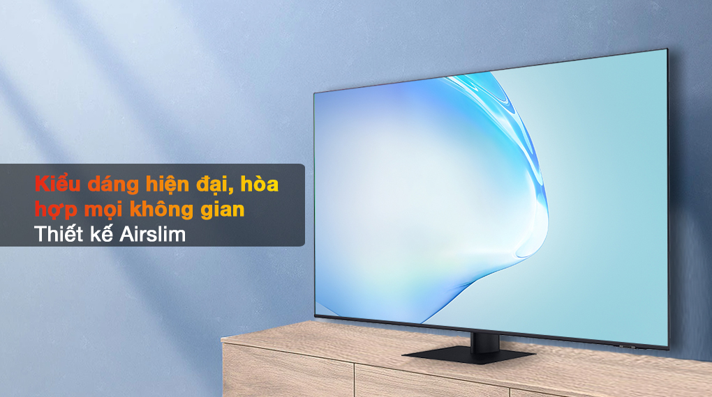 Smart Tivi QLED 4K 55 inch Samsung QA55Q70A thiết kế AirSlim