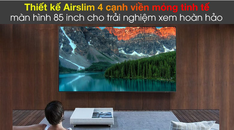 Thiết kế Airslim 4 cạnh viền mỏng