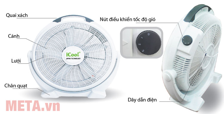 Quạt để sàn Icool 