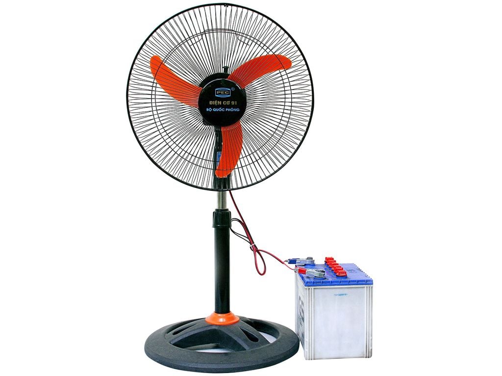 Quạt đứng kẹp ắc quy 12V Điện Cơ 91 QRTH/AQT (Chưa bao gồm ắc quy)