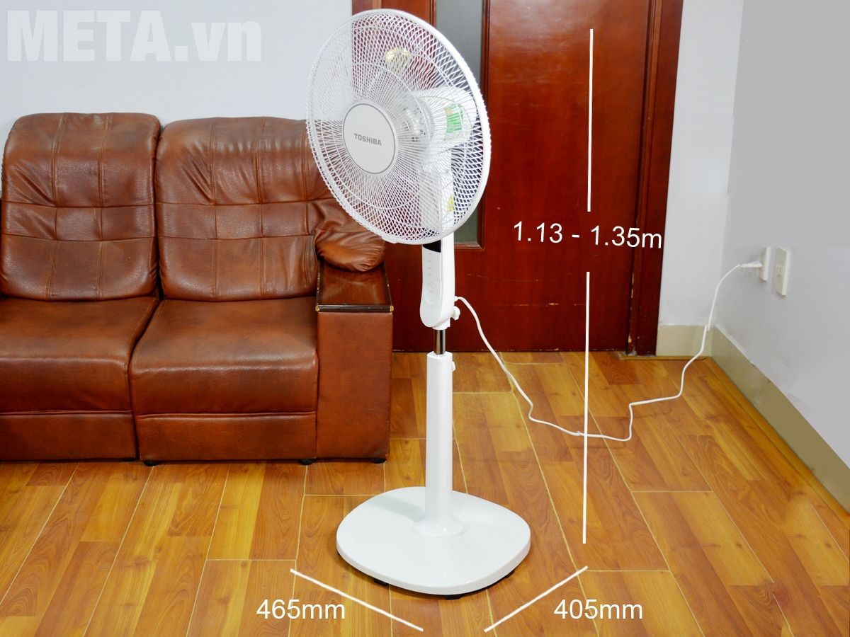 Kích thước quạt cây Toshiba F-LSA20(W)VN Kích thước quạt cây Toshiba F-LSA20(W)VN