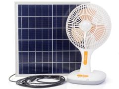 Quạt sạc năng lượng mặt trời tích hợp đèn ngủ Suntek KM-F0166 kiêm pin sạc dự phòng