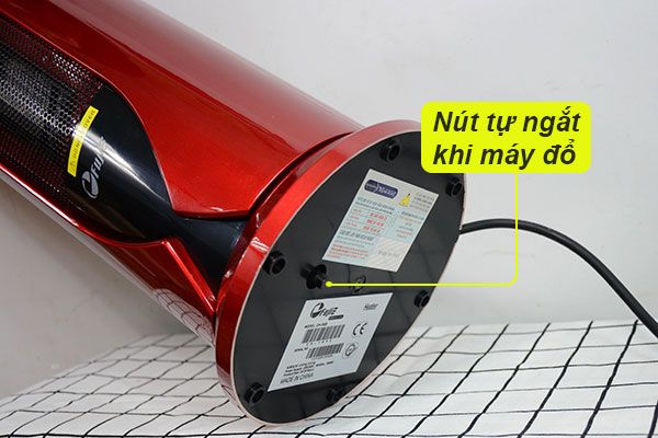 Quạt sưởi gốm Ceramic FujiE CH-1600 (đỏ đen)