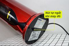 Quạt sưởi gốm Ceramic FujiE CH-1600 (đỏ đen)