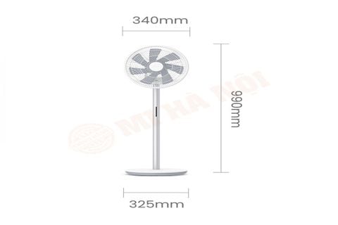 Quạt Smartmi Xiaomi Gen 3 PRO Circulation Fan, pin 40 giờ ZLBPKQXHS02ZM