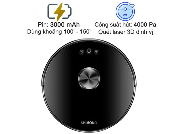 Robot hút bụi lau nhà thông minh Shimono XR530