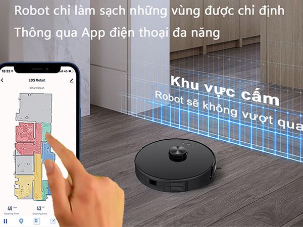 Robot hút bụi lau nhà thông minh Shimono XR530